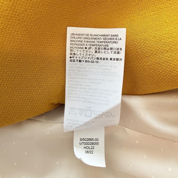 NWOT Banana Republic Women's Yellow Double-Breasted Blazer - Picture 13 of 15
